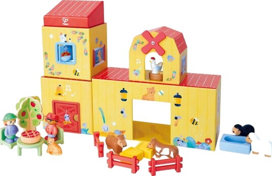 Hape Hape Land The Farm Set Yellow ONE SIZE Hape Hape Land The Farm Set Yellow ONE SIZE