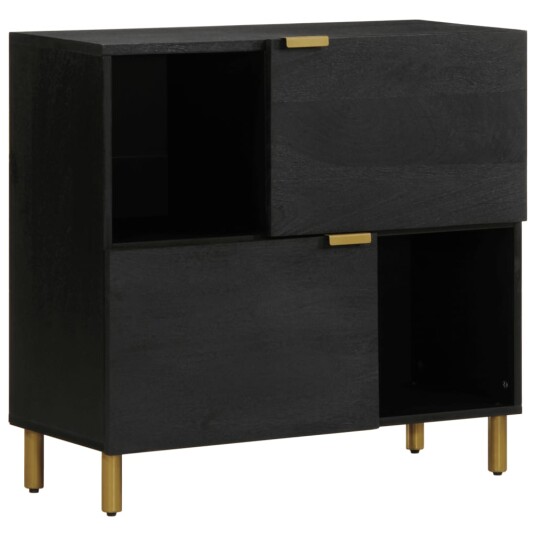 Skjenk svart 80x33x75 cm konstruert tre Skjenk svart 80x33x75 cm konstruert tre