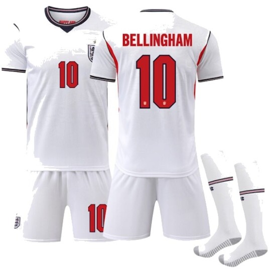 2026 VM England Herrelandslag Hjemmedrakt Barn Voksen Fotballdrakt Nr.10 Bellingham FY