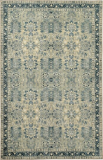 Flatvevd teppe Yasirah blå/grønn Størrelse: 190 x 280 cm