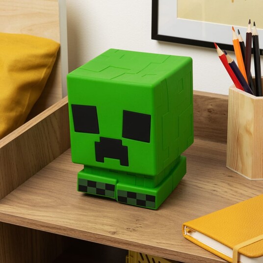 Paladone Minecraft SquishyGlo Silikone Bordlampe Creeper Paladone Minecraft SquishyGlo Silikone Bordlampe Creeper