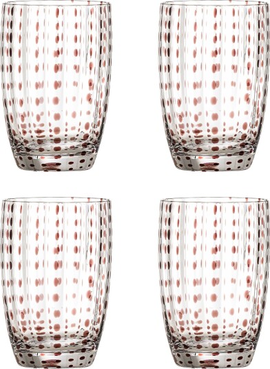 Bloomingville Brinley drikkeglass 4-pakning Brun