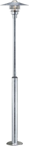 Nordlux Vejers stolpe justerbar 125-215cm - galvanisert Nordlux Vejers stolpe justerbar 125-215cm - galvanisert