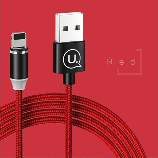 Usb-Kabel Usams Usb-A Til Lightning 1 M Rød (63738-Uniw)