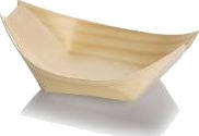 Båd Bakke 80X45x20mm Træ Natur,40 Pk X 100 Stk/Krt