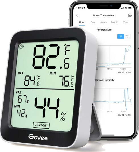 Govee BT Termometer/Hygrometer Med Skjerm Govee BT Termometer/Hygrometer Med Skjerm