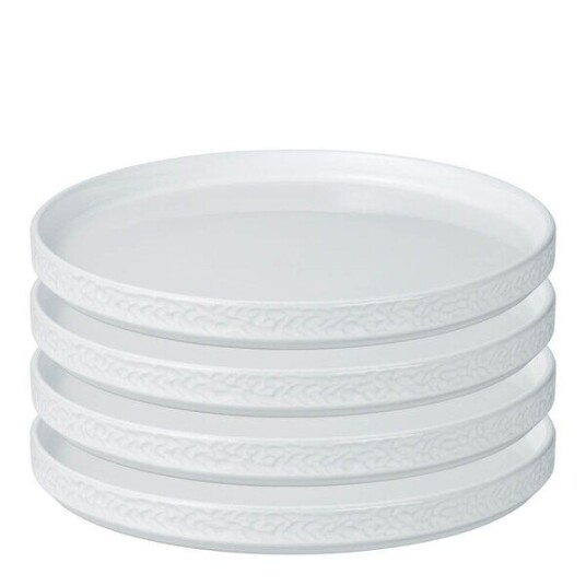 Vargen & Thor   Servisen C tallerken 25 cm 4 stk hvit