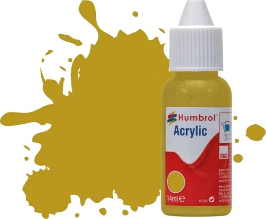 Humbrol Akryl No 83 Ochre - Matt 14ml Dropper Bottle