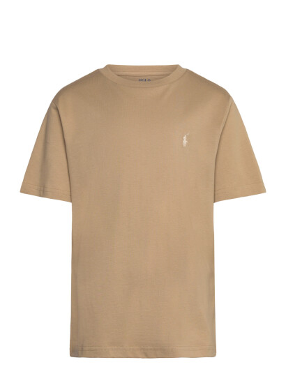 Ralph Lauren Kids Cotton Jersey Crewneck Tee Beige 163-174