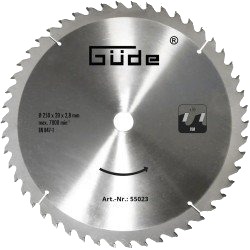 Güde HM sagblader Ø250   50 tenner