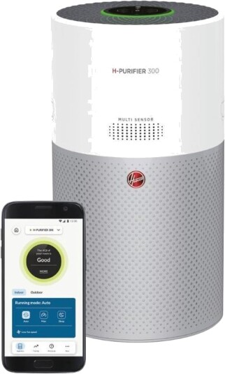 Hoover H Purifier 300 Luftrenser WiFi HEPA 13 filter 100 m?? Hvit Hoover H Purifier 300 Luftrenser WiFi HEPA 13 filter 100 m?? Hvit