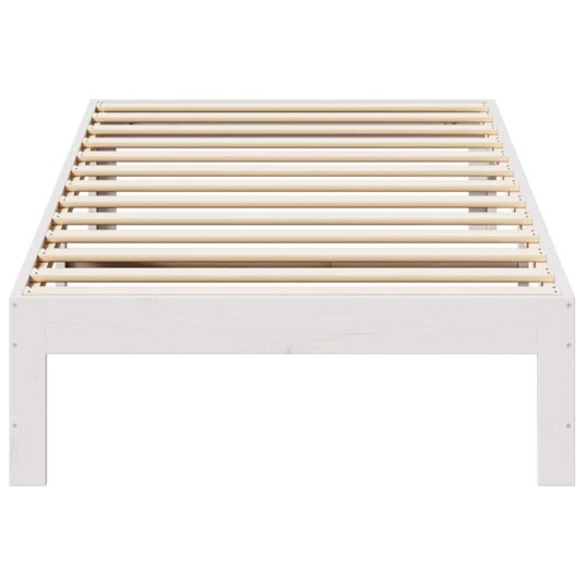 Sengeramme uten madrass hvit 80x200 cm heltre furu 8721158636898