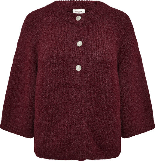 FREE/QUENT Fqgrslulu Cardigan Burgundy S FREE/QUENT Fqgrslulu Cardigan Burgundy S