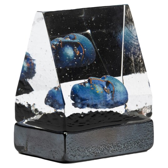Kosta Boda Black Elements House Of Mystery Kunstglass Blå BV AC 23