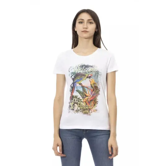 Trussardi Dame Topper Hvit L,