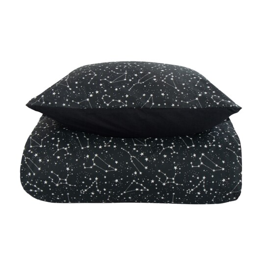 Borg Living Sengesett 240x220 - Kingsize sengetøy - 100% bomull - Zodiac black​​​​​​​ - Borg Living