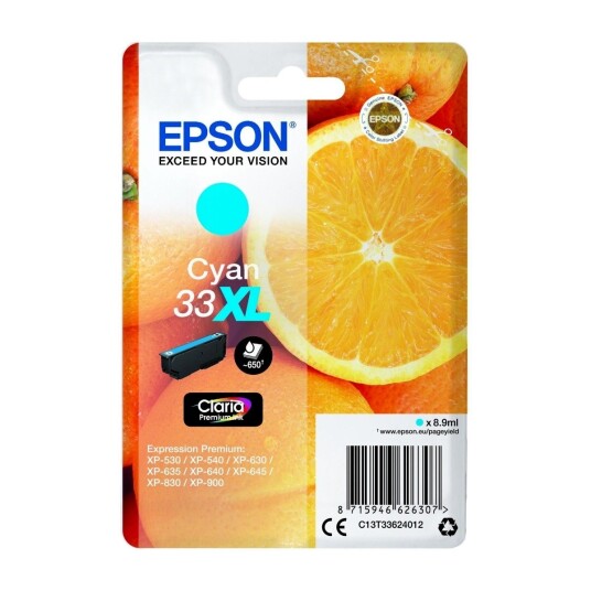 Epson 33XL - Blekkpatron Blå