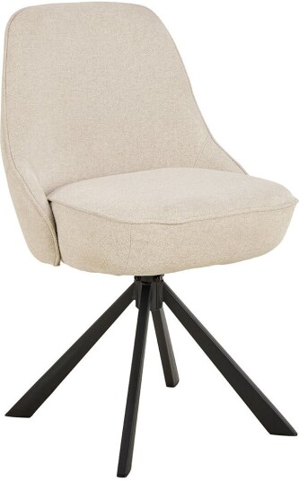 Carlton spisestuestoler dreiefunksjon beige.