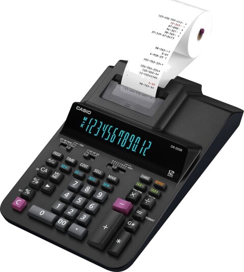 Casio Casio Bordkalkulator Trykket Svart Dr 200R Bk Casio Casio Bordkalkulator Trykket Svart Dr 200R Bk