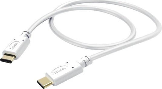 Hama Essential Line Usb-Kabel Usb-C Hann Til Usb-C Hann 20 V 3 A 1.5 M Formstøpt Hvit