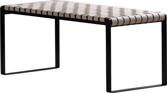 Sibast Furniture Bent Hansen Flettet Benk Sort Nylon