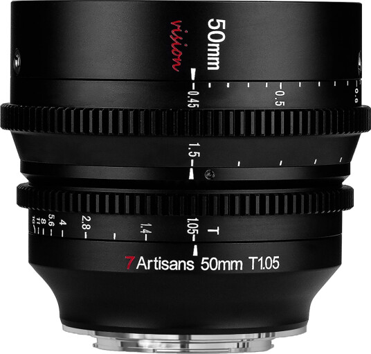 7Artisans 50mm T1.05 Fujifilm X-mount. APS-C. Sort 7Artisans 50mm T1.05 Fujifilm X-mount. APS-C. Sort