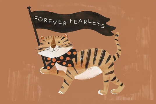 Namly Design Plakat For alltid fryktløs tiger POSTERL5BLKN Namly Design Plakat For alltid fryktløs tiger POSTERL5BLKN