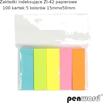 Penword Indeksfaner Zi 42 Papir 100K 5 Farger 15 Mm X 50 Mm Penword Targi Penword Indeksfaner Zi 42 Papir 100K 5 Farger 15 Mm X 50 Mm Penword Targi