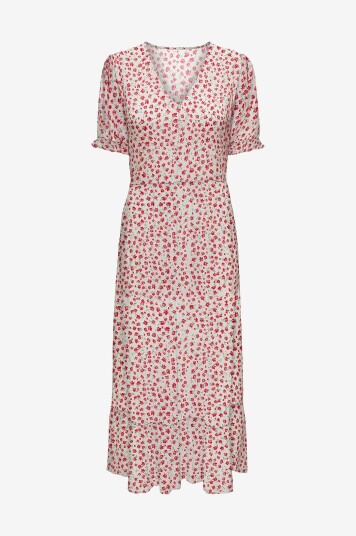 Only Maxikjole onlChianti S/S Long Dress Wvn Hvit