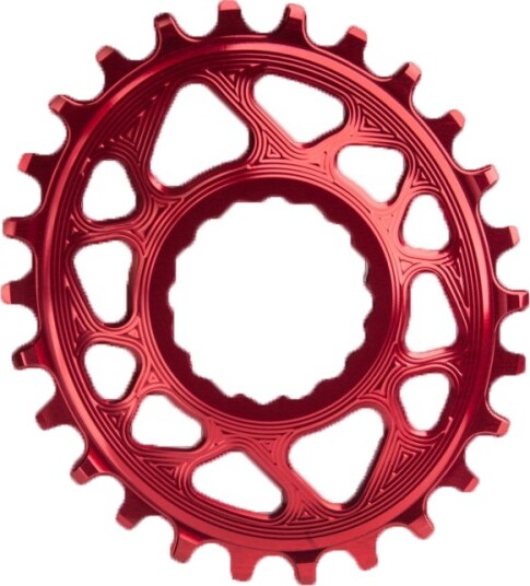 AbsoluteBlack Oval 36T Drev Direkte Montering (Raceface) Rød 3 mm offset