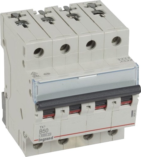 Legrand TX³ MCB automatsikring B50 4P 4M 6/6kA