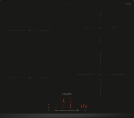 Siemens iQ100 4-Plater Induksjonstopp 59,2 cm Sort med Touch Kontroll