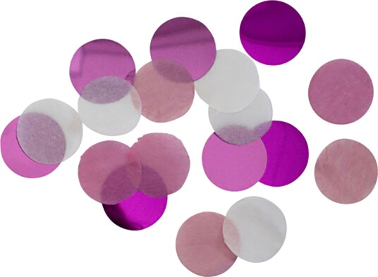 Riethmüller Bordkonfetti Rund Rosa Hvit 15 g 9904548