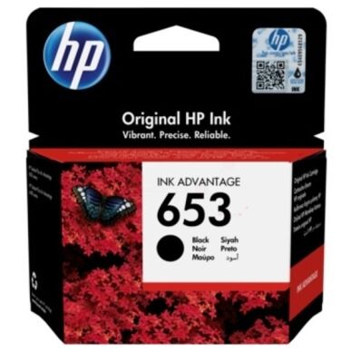 HP HP 653 Blekkpatron svart 3YM75AE HP HP 653 Blekkpatron svart 3YM75AE