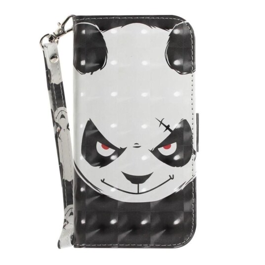 INCOVER Nokia 3.4 Skinnende Skinn Flip Deksel m. Lommebok - Sint Panda