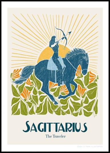 Jlr Sagittarius Copy Poster Plakat / 40x50cm