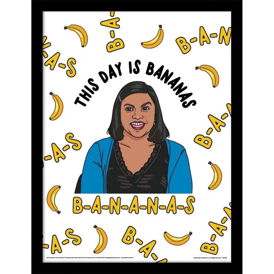 The Office Innrammet Bilde 30 x 40 cm Bananas