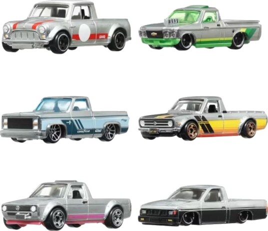 Hot Wheels Zamac Modellbilsett 6 stk