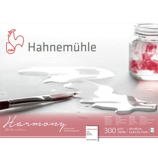 Hahnemühle Akvarellpapir Harmony CP 300g 30×40cm