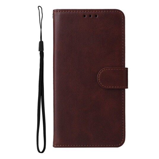 INCOVER Samsung Galaxy S23 Ultra Flippdeksel i Skinn med Lommebok - Brun