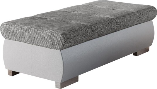 Cerys Fotskammel 60 cm - Hvit/Lys grå