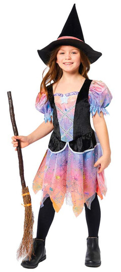 Amscan International Ombre Heks Barn Karnevalskostyme  Small (4–6 år)