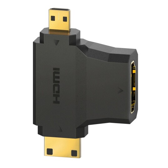 Hama HDMI Mini og Mikro Adapter for 4K UHD Svart