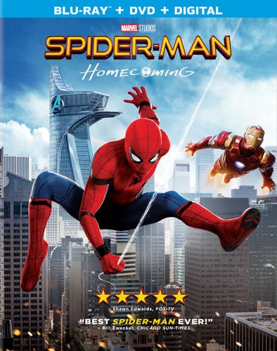 SpiderMan: Homecoming Bluray