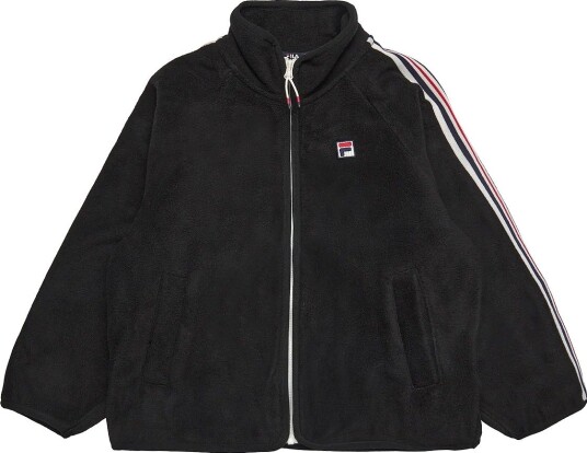 FILA Piccolino Taped Polar Fleece Jacket BLACK 122 128