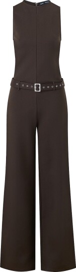 Mango Jumpsuit Belto Brun