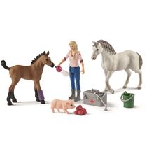 Schleich 42486 Veterinærbesøk 1 set