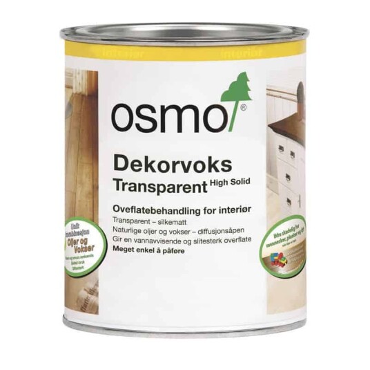 Osmo Dekorvoks Transparent 2,5 liter 3143 Congnac