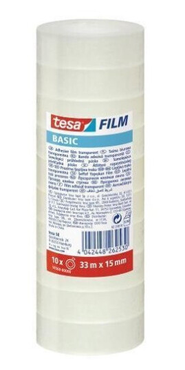 Tesa Basic 3 M Gjennomsiktig 15 Mm 10 Stykker