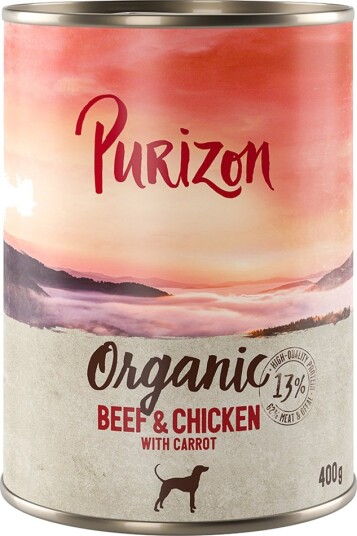 Purizon Våtfôr Organic Og Med Gulrot Kylling Okse 6 X 400 G Purizon Våtfôr Organic Og Med Gulrot Kylling Okse 6 X 400 G